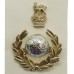Royal Marines Officer's Anodised (Staybrite) Beret Badge - Queen's Crown