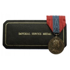 Elizabeth II Imperial Service Medal in Box of Issue - Archibald J