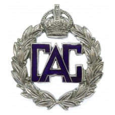 WW2 Civil Air Guard Enamelled Cap Badge