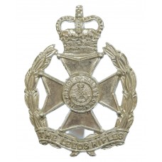 The Leeds Rifles (Prince of Wales's Own) Anodised (Staybrite) Cap Badge