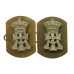 Pair of Yorkshire Regiment (Green Howards) Collar Badges