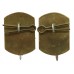 Pair of Worcestershire & Sherwood Foresters Anodised (Staybrite) Collar Badges