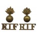 Pair of Royal Irish Fusiliers (Grenade/R.I.F.) Shoulder Titles