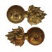 Pair of Royal Inniskilling Fusiliers Bi-Metal Collar Badges