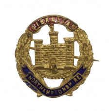 Northamptonshire Regiment Enamelled Sweetheart Brooch