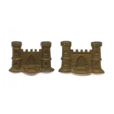 Pair of Victorian Suffolk Regiment Collar Badges