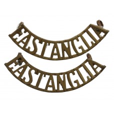 Pair of East Anglian Brigade (EAST ANGLIA) Shoulder Titles