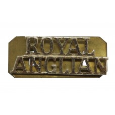 Royal Anglian Regiment (ROYAL/ANGLIAN) Anodised (Staybrite) Shoulder Title