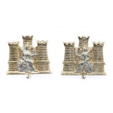 Pair of 1st Bn. Royal Anglian Regiment Anodised (Staybrite) Collar Badges