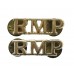 Pair of Royal Military Police (R.M.P.) Anodised (Staybrite) Shoulder Titles