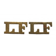 Pair of Lancashire Fusiliers (L.F.) Shoulder Titles