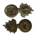 Pair of Victorian Royal Iniskilling Fusiliers Brass Collar Badges