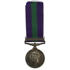 General Service Medal (Clasp - Palestine 1945-48) - Sigmn. K.A.S.