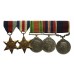 WW2 and R.A.F. Long Service & Good Conduct Medal Group of Five - Warrant Officer H. Lowes, Royal Air Force