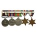 WW2 and R.A.F. Long Service & Good Conduct Medal Group of Five - Warrant Officer H. Lowes, Royal Air Force