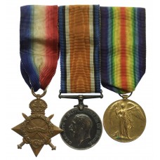 WW1 1914-15 Star Medal Trio - Cpl. E. Richardson, King's Royal Rifle Corps