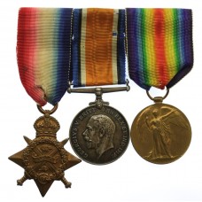 WW1 1914 Mons Star Medal Trio - A.C. Sjt. R. Gilson, Seaforth Highlanders