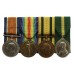 WW1 British War Medal, Victory Medal, T.F.W.M. and T.F.E.M. Medal Group of Four - W.O.2. W. Grey, Royal Artillery