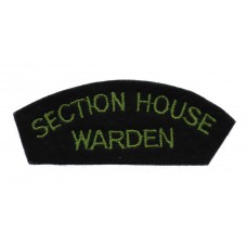 Metropolitan Police Section House Warden Cloth Shoulder Title