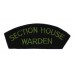 Metropolitan Police Section House Warden Cloth Shoulder Title