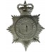 Denbighshire Constabulary Helmet Plate- Queen's Crown
