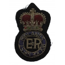West Midlands Police Bullion Cap Badge - Queen's Crown
