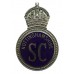 Nottinghamshire Special Constabulary Enamelled Cap Badge - King's Crown