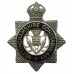 Nottinghamshire Constabulary Senior Officer's Enamelled Cap Badge - King's Crown (Missing one lug)