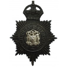 Birmingham City Police Night Helmet Plate - King's Crown