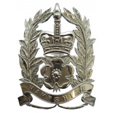 Hampshire Constabulary Constables Helmet Plate - Queen's Crown