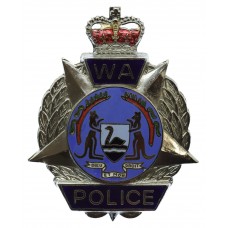Western Australia Police Enamelled Hat Badge - Queen's Crown