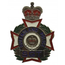 Australia Queensland Police Sergeant Hat Badge (c.1978-89).