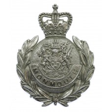 Monmouthshire Constabulary Wreath Helmet Plate - Queen's Crown