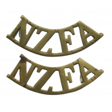 Pair of New Zealand Field Artillery (N.Z.F.A.) Shoulder Titles