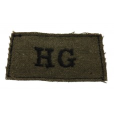 Home Guard (HG) WW2 Cloth Slip On Shoulder Title