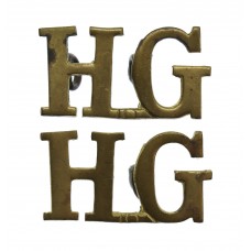 Pair of Home Guard (H.G.) Shoulder Titles