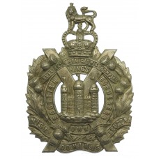 King's Own Scottish Borderers (K.O.S.B.) White Metal Cap Badge - Queen's Crown