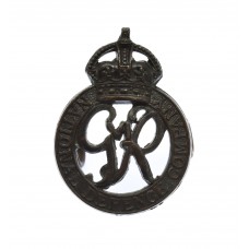 George VI National Defence Company Officer's Service Dress Collar Badge