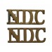 Pair of National Defence Company (N.D.C.) Shoulder Titles