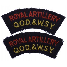Pair of Queen's Own Dorset & West Somerset Yeomanry Royal Art
