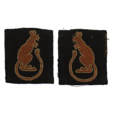 Pair of 7th Armoured Division Cloth Formation Signs