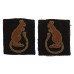 Pair of 7th Armoured Division Cloth Formation Signs