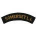 Somerset Light Infantry (SOMERSET L.I.) Cloth Shoulder Title