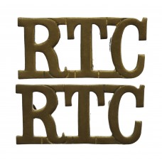 Pair of Royal Tank Corps (R.T.C.) Shoulder Titles