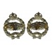 Pair of Royal Tank Regiment Collar Badges - King's Crown