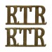 Pair of Royal Tank Regiment (R.T.R.) Shoulder Titles