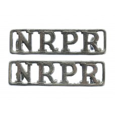 Pair of Northern Rhodesia Police Reserve (N.R.P.R.) Shoulder Titl