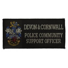 Devon & Cornwall Constabulary Police Community Support Officer Cloth Patch Badge