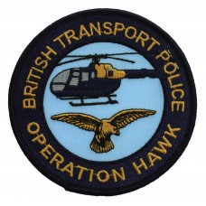 British Transport Police Operation Hawk Cloth Patch Badge