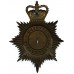 Gwynedd Constabulary Night Helmet Plate- Queen's Crown